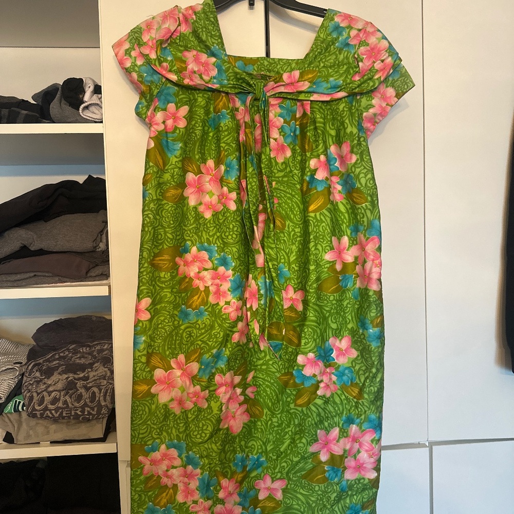 Colorful Vintage dress/ mini mumu